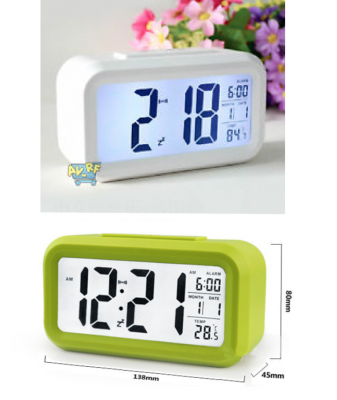 LED Clock, Rectangular Alarm Clock