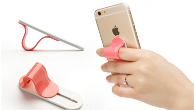 Phone holder for smartphone with ring