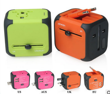 Multi-function USB charger adapter