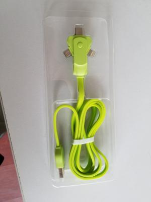 Rotatable 3 in 1 charging wire