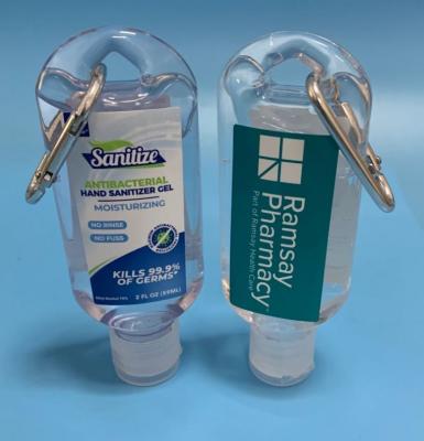 Hand sanitizer with hooker