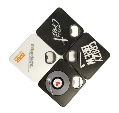 Squared bottle opener
