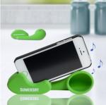 Silicone phone speaker